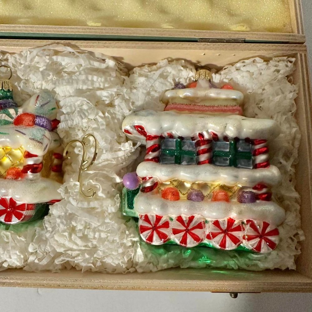 Mint Condition Polonaise RARE Kurt S Adler Glass Christmas Candy Land Train - Picture 6 of 16